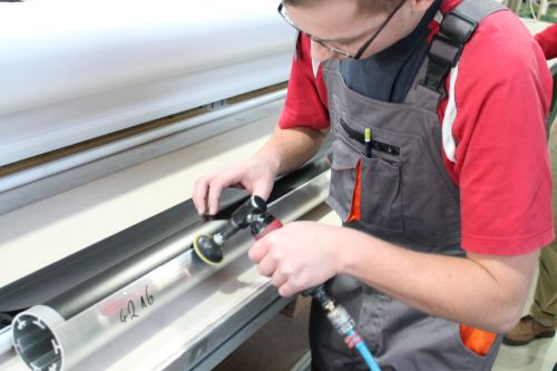 Polierte Alu Wellen mit 3 mm Wandstrke und innerer Versteifung