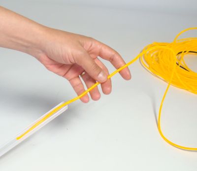 Elektroleuchtschnur im Leerrohr