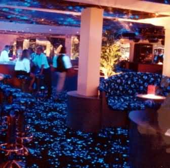 Stars Carpet Teppich + Trillo Stoff in UV Blacklight