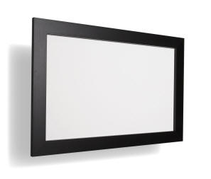Lichtbildwand mit 8 cm schwarzem Rand